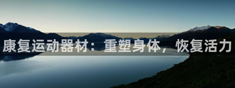 意昂3官网：康复运动器材：重塑身体，恢复活力