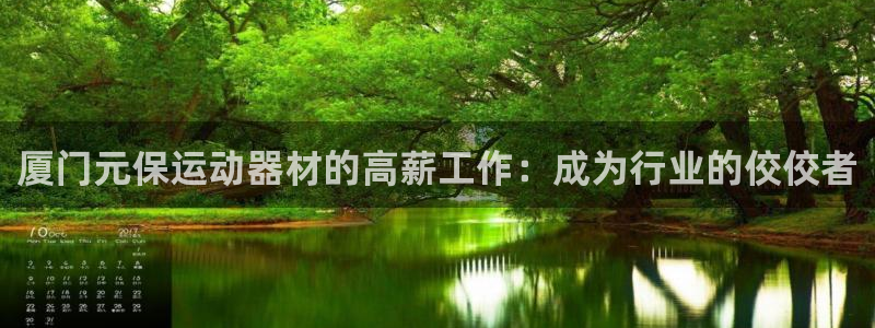 意昂3娱乐平台：厦门元保运动器材的高薪工作：成为行业
