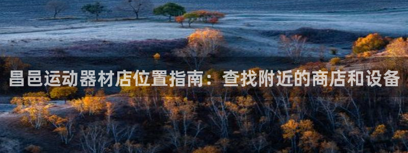 意昂体育3招商电话地址是多少：昌邑运动器材店位置指南