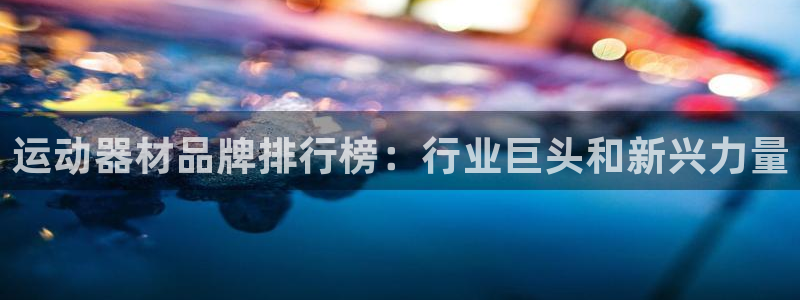 意昂体育3平台是正规平台吗安全吗：运动器材品牌排行榜