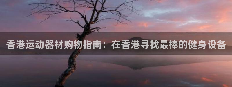 意昂体育3平台：香港运动器材购物指南：在香港寻找最棒
