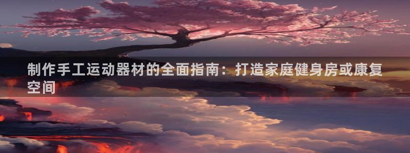 意昂3五金厂：制作手工运动器材的全面指南：打造家庭健