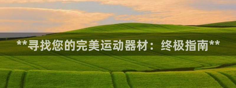 意昂3娱乐首页官网下载：**寻找您的完美运动器材：终
